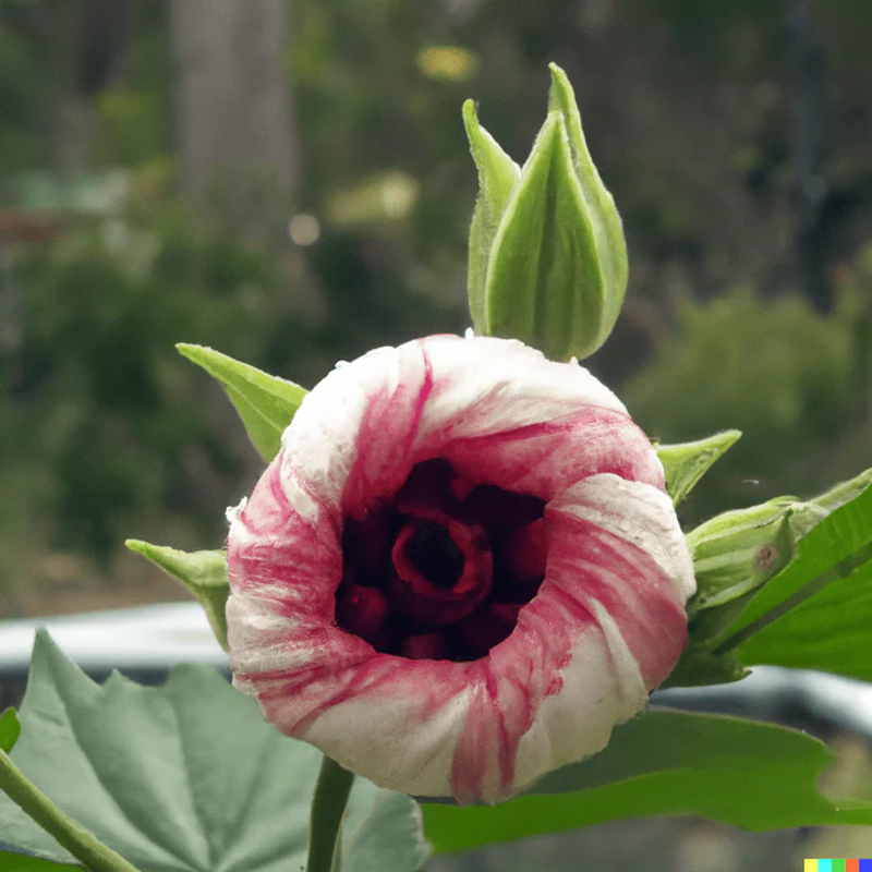 Bees Plant Hub Hibiscus Heterophyllus (MALVACEAE) Flowering Live Plant