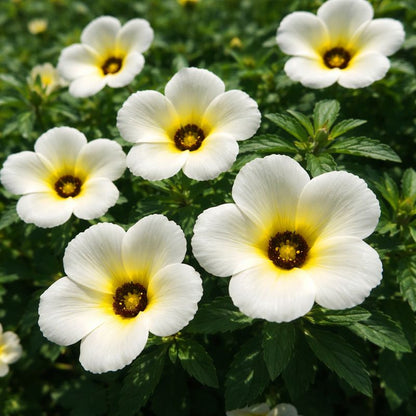 Bees Plant Hub White buttercup (Turnera subulata) Flowering Live Plant