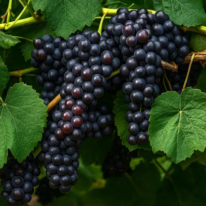 Bees Plant Hub Black Grapes (Vitis vinifera) Fruit Live Plant